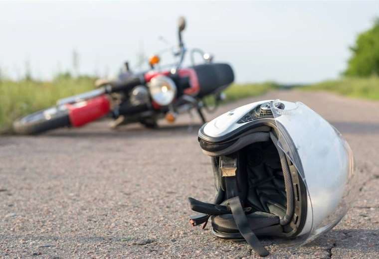 Accidente en moto/ Imagen referencial
