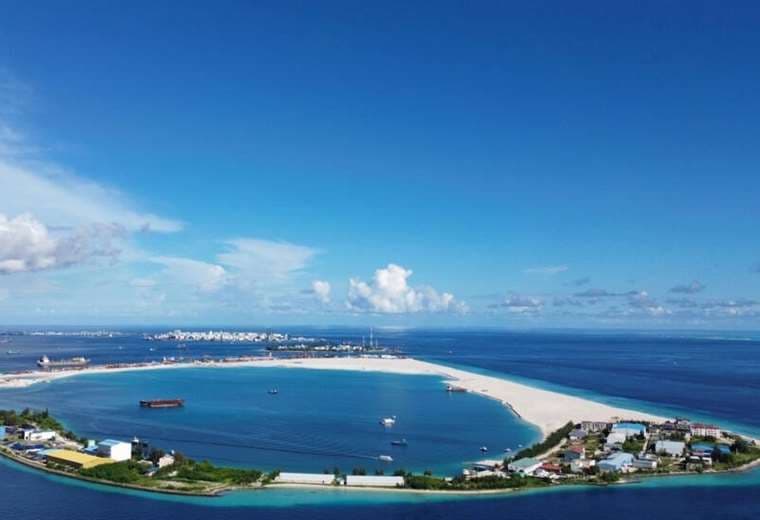 Imagen aérea de la isla Gulhi Fahlu, de Maldivas / AFP Archivo