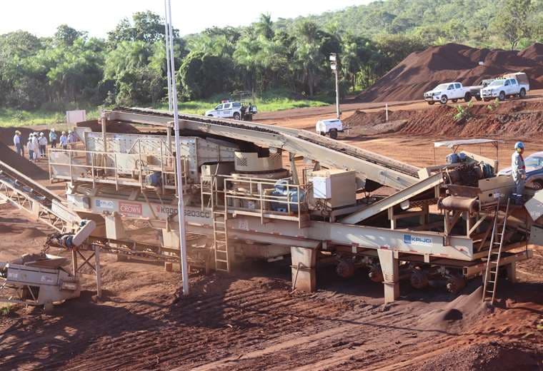 Planta Siderúrgica del Mutún, en construcción/Foto: Ministerio de Minería