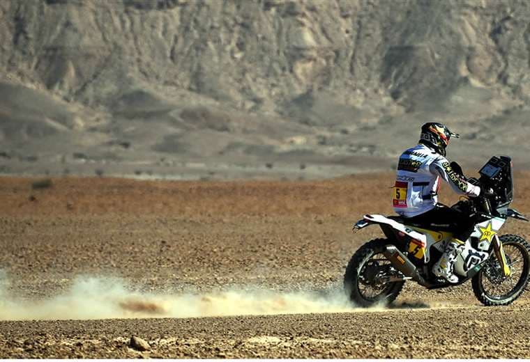 Pablo Quintanilla en plena competencia. Foto: Rally Dakar