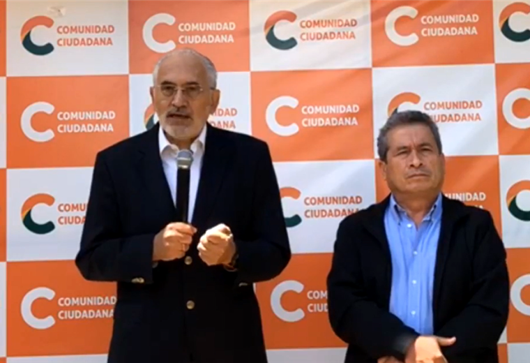Carlos Mesa y Gustavo Pedraza le hablaron al país. Foto. Captura de pantala 
