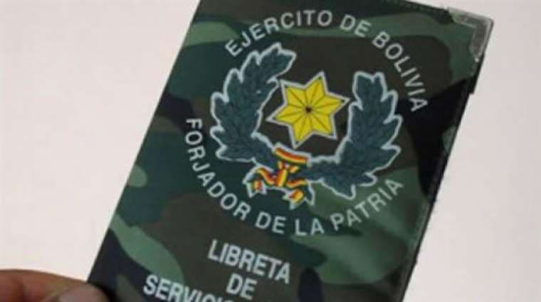 Libreta de servicio militar en Bolivia I archivo.