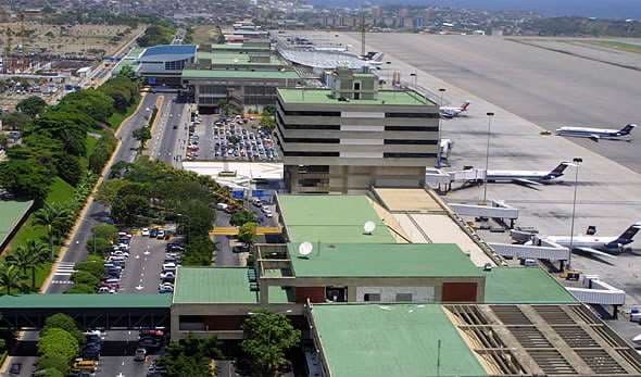 El Aeropuerto Internacional de Maiquetía Simón Bolívar, en Caracas