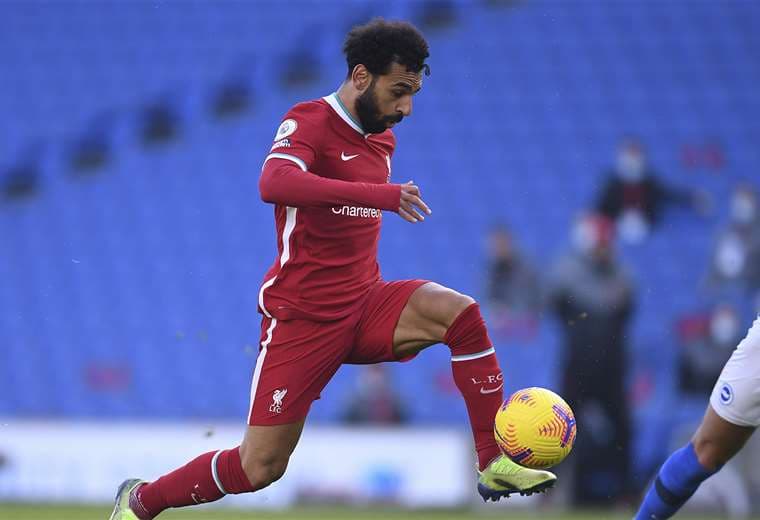 El VAR le anuló un gol a Salah. Foto: AFP