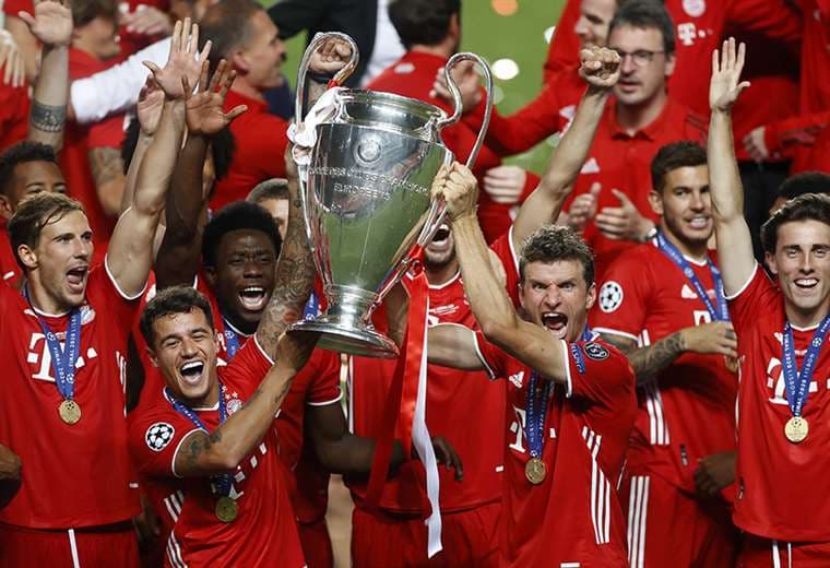 El festejo de los jugadores de Bayern Múnich. Foto: AFP