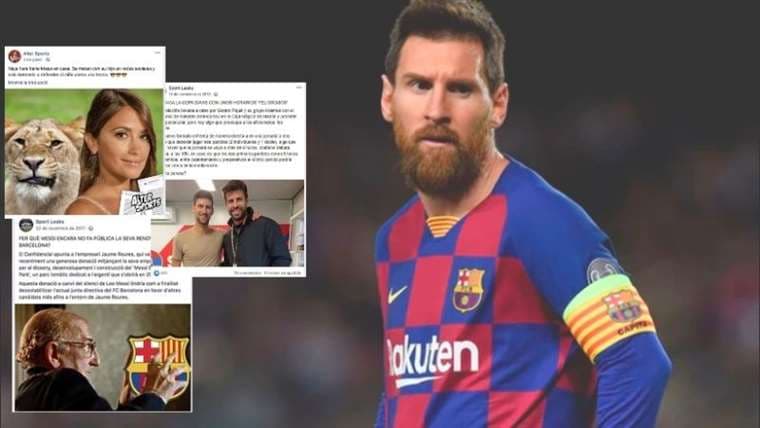 Las denuncias afirman que el club contrató una empresa para atacar a Messi y sus compañeros. Foto: Internet