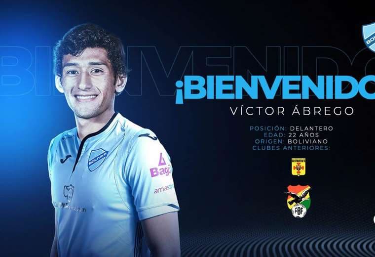Así dieron la bienvenida a Víctor Ábrego. Foto: Club Bolívar