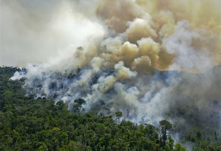 Grandes incendios se registran en la región de Pará. Foto AFP