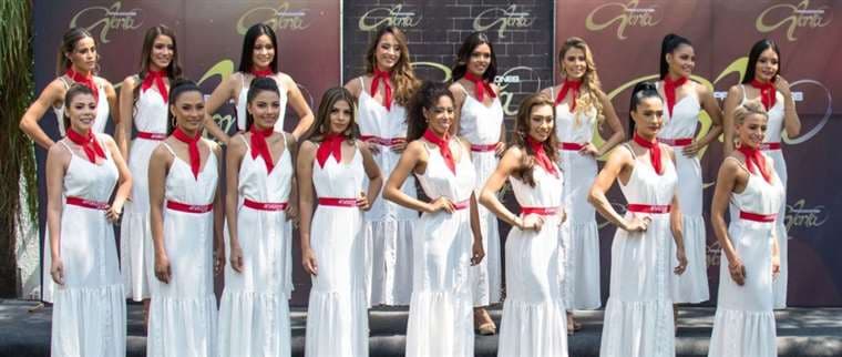 Las 16 candidatas a Miss Santa Cruz en la elección de chica Amaszonas