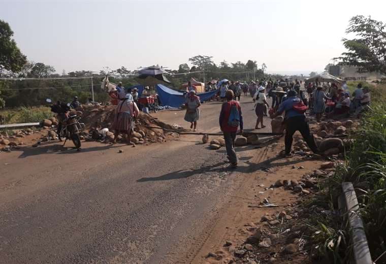 El bloqueo en Yapacaní persiste. Foto: Soledad Prado