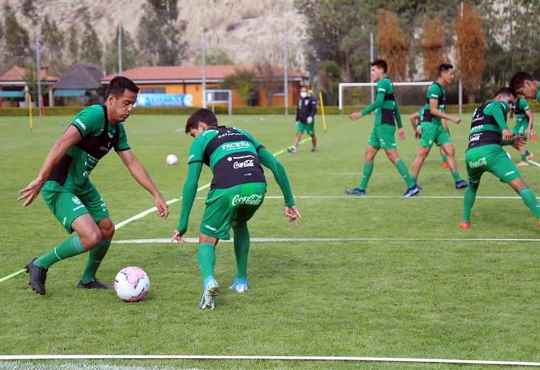 La selección se entrena en La Paz. Foto: Prensa FBF