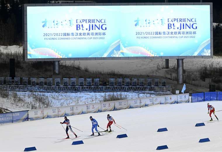 Atletas en pleno entrenamiento de cara a los Juegos de Invierno. Foto: AFP