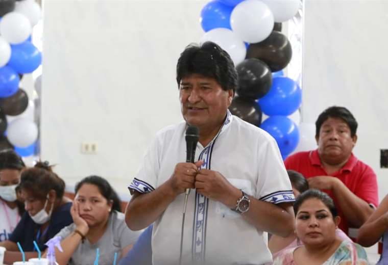 Evo Morales promueve campaña de candidatos del MÁS. Foto. Juan Carlos Torrejón 