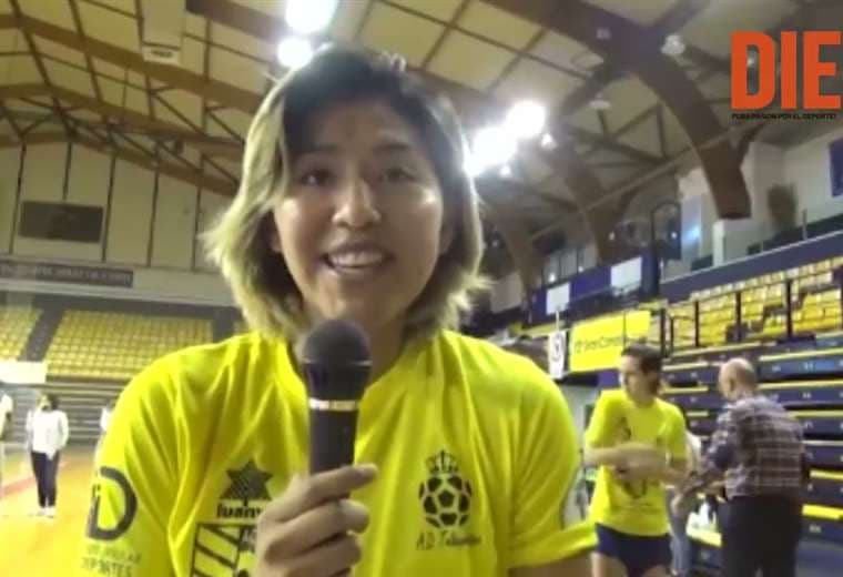 Karla Ticona, boliviana en el Teldeportivo FSF. Video: RP Todo Deportes
