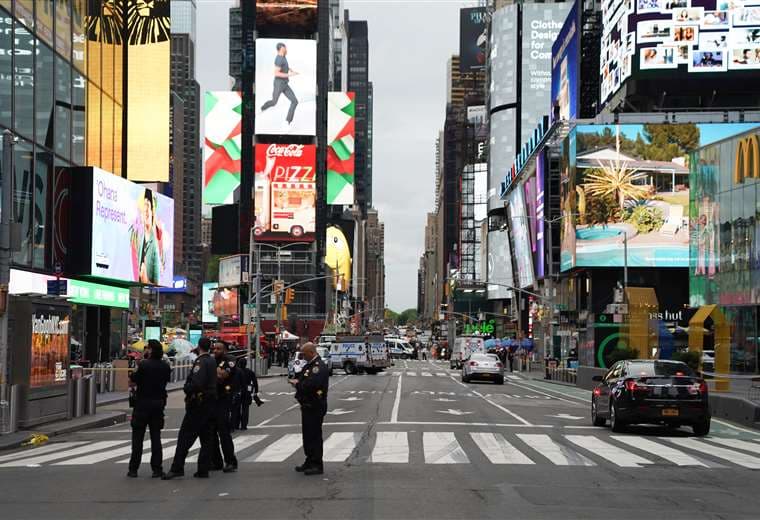 La zona de Time Square ha desmejorado desde la pandemia con el cierre de varios locales