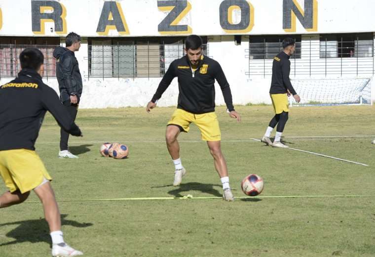 Jaime Villamil en un entrenamiento del Tigre. Foto: CTS