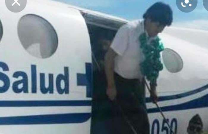 Morales entregó en 2015 el "avión ambulancia" (Foto: internet)