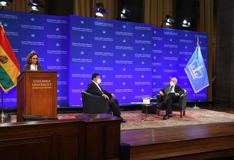 Arce y Stiglitz conversaron en la universidad de Columbia