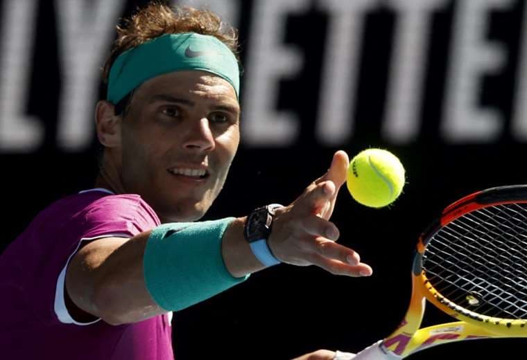 Rafael Nadal demostró estar en buena forma. Foto. AFP