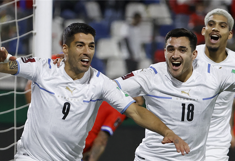 Los uruguayos jugaron un gran partido en suelo chileno. Foto. AFP