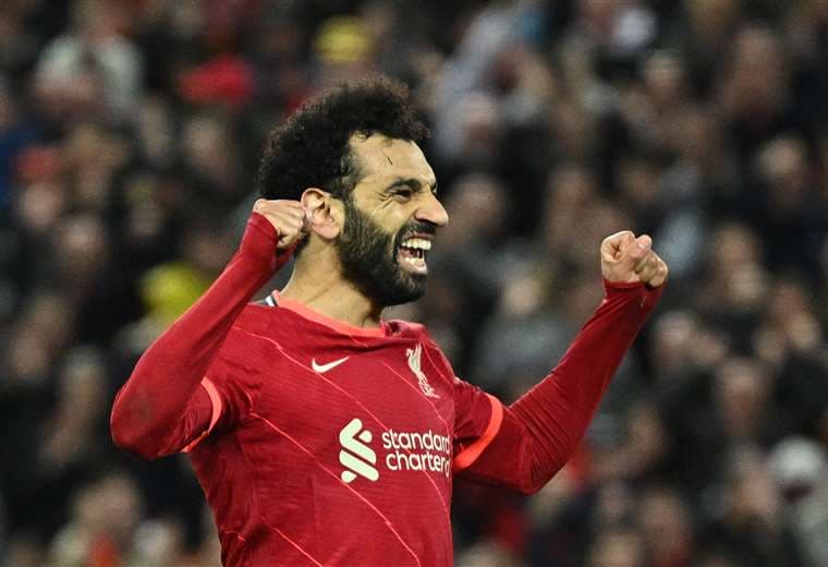 Mohamed Salah, delantero del Liverpool. Foto: AFP