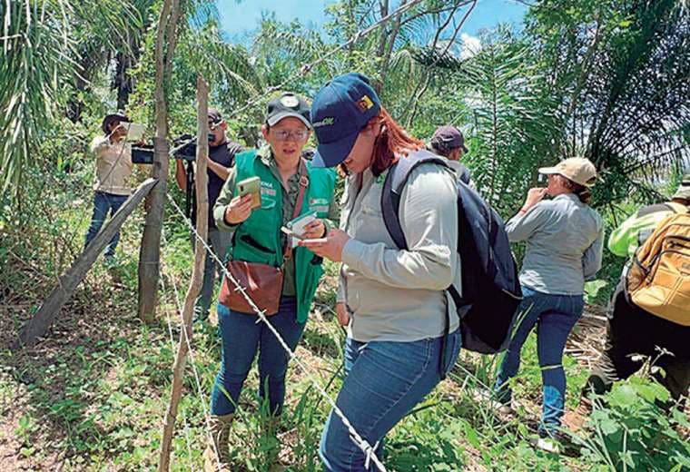 Comunarios frenan con amenazas inspección en el Curichi Las Garzas