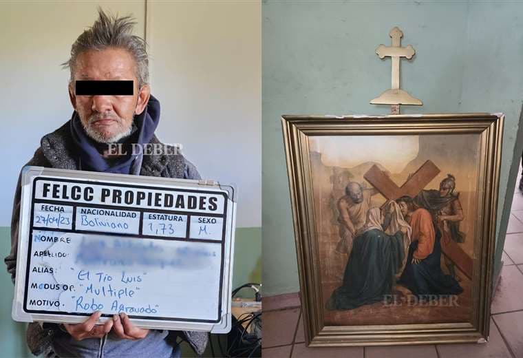 La persona de la tercera relacionada con el robo de un cuadro religioso | H. Ayllón