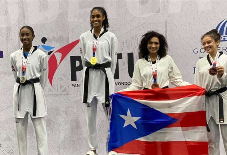 La boliviana Celeste Áñez se colgó el bronce en el Dominican Open de Taekwondo
