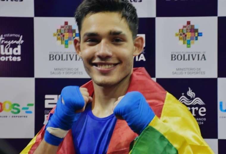 Damián Zegarra, campeón bolivariano de boxeo. Foto: Ministerio S. y D.