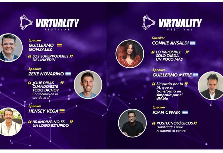 Virtuality llega a Bolivia con un evento revolucionario de tecnologías inmersivas que reunirá a 10 speakers internacionales y dos bolivianos